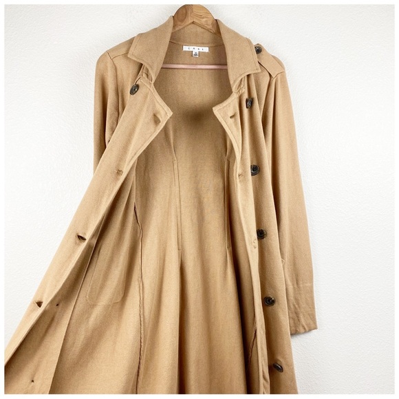 Cabi French Trench Sweater in Camel Size Medium - Picture 4 of 8